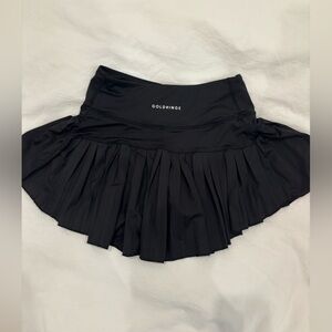 Black Goldhinge tennis skirt